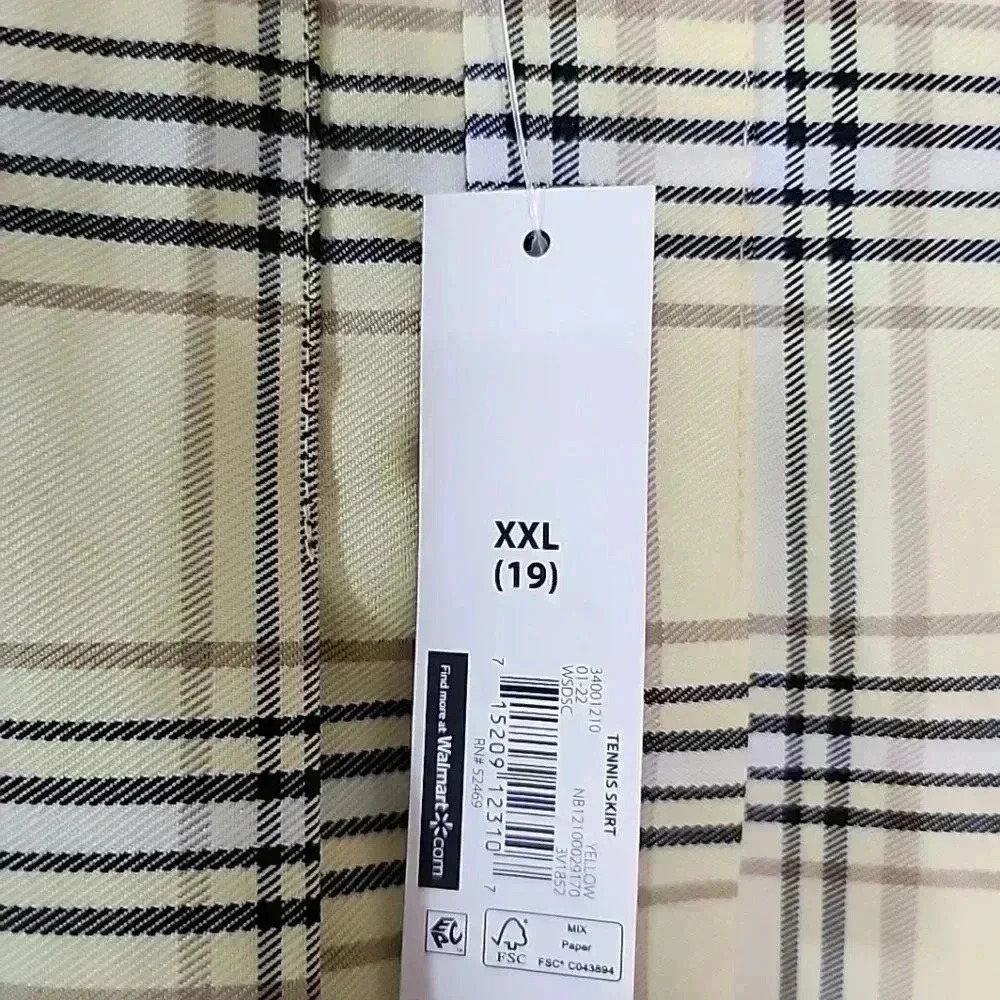 Plaid School girl  plus size mini skirt. Size XXL - Picture 6 of 8